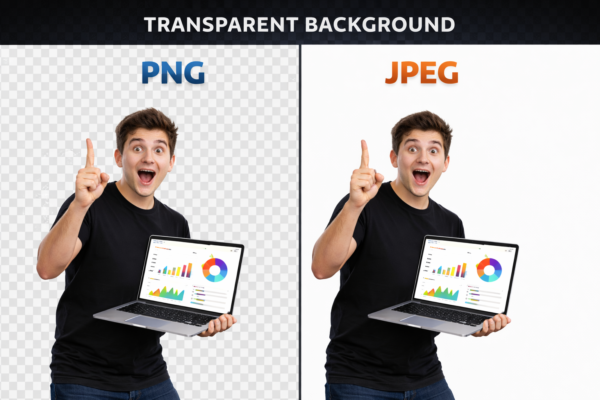 JPEG vs PNG comparison for transparency Sample Product 1